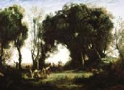 camille corot A Morning; Dance of the Nymphs(Salon of 1850-1851) oil painting reproduction
